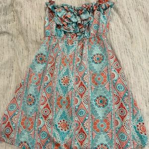 Strapless Judith March short dress